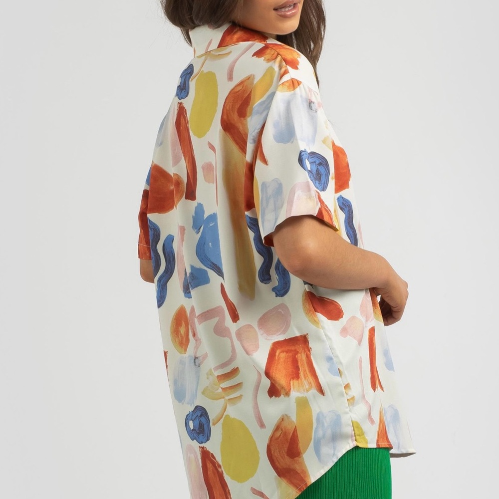 Vibrant Multicolor Women's Blouse - Picture 2 of 7
